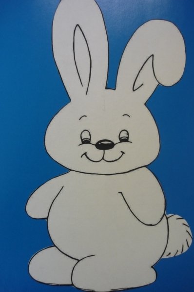 Аппликация зайчик