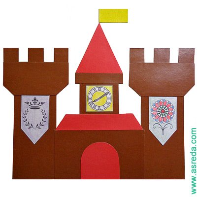 Замок аппликация для детей