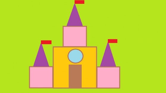 Замок из геометрических фигур