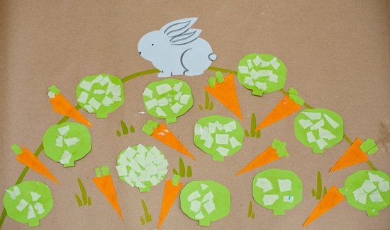 Аппликация капуста