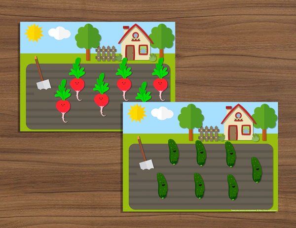 Аппликация огород