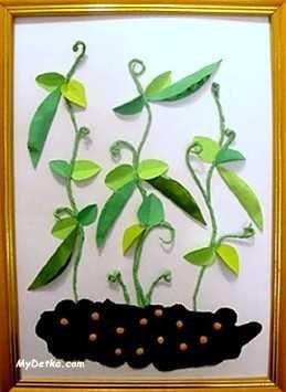 Поделки из гороха для детей