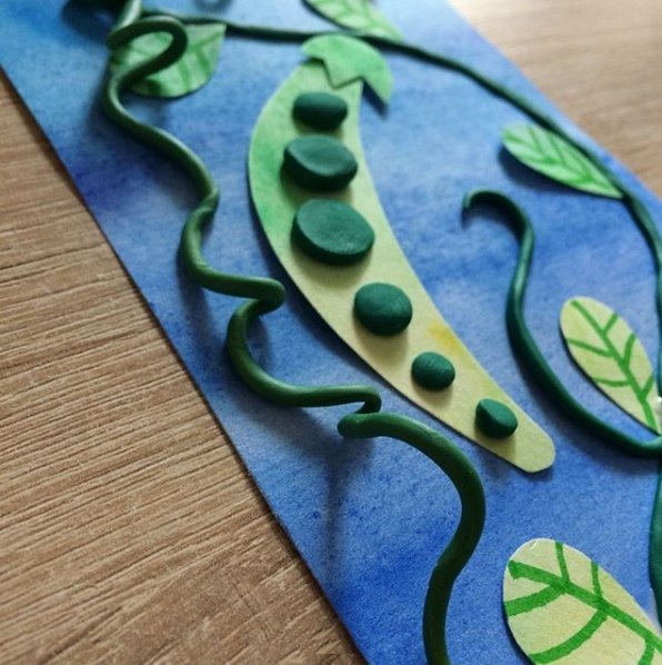 Горох из пластилина