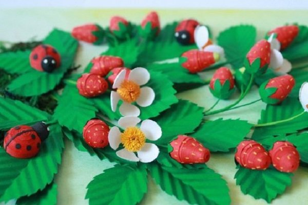 Квиллинг земляника