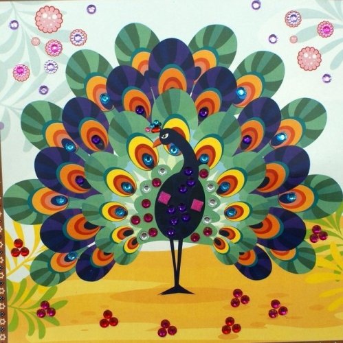 Пластилинография Павлин