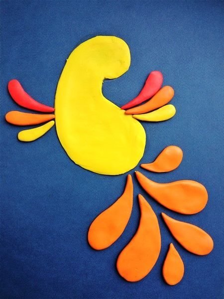 Лепка Сказочная птица