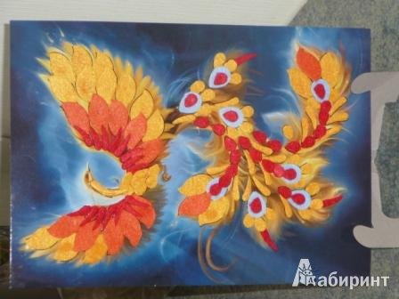 Аппликация Жар птица