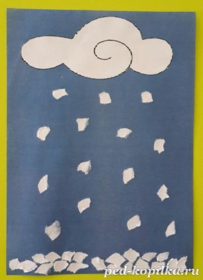 Аппликация в младшей группе детского сада