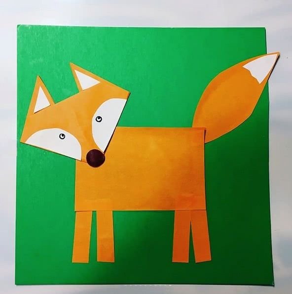 Аппликация из бумаги