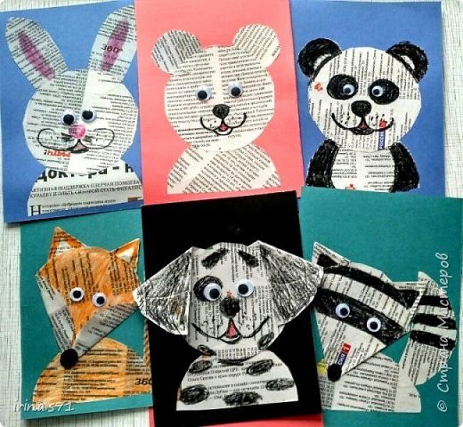 Поделки из газет и журналов для детей