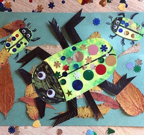 Поделка Жук аппликация