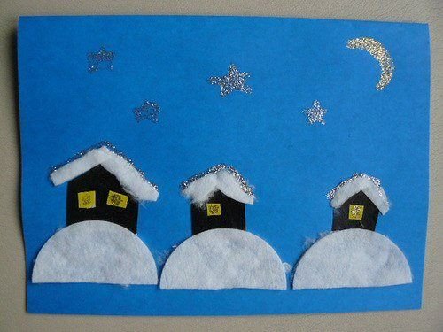 Зимняя аппликация