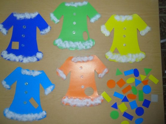 Аппликация одежда в старшей группе