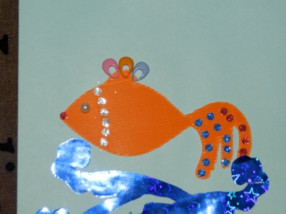 Аппликация Золотая рыбка в средней группе