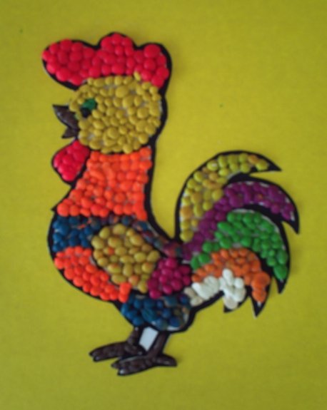 Петушок золотой гребешок пластилинография