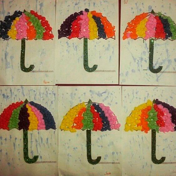 Поделка зонтик для малышей