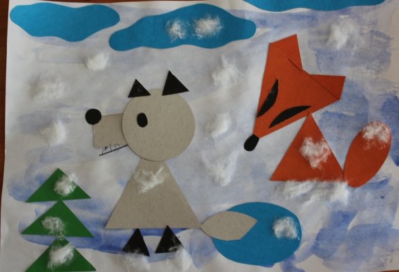 Аппликация по сказкам в старшей группе