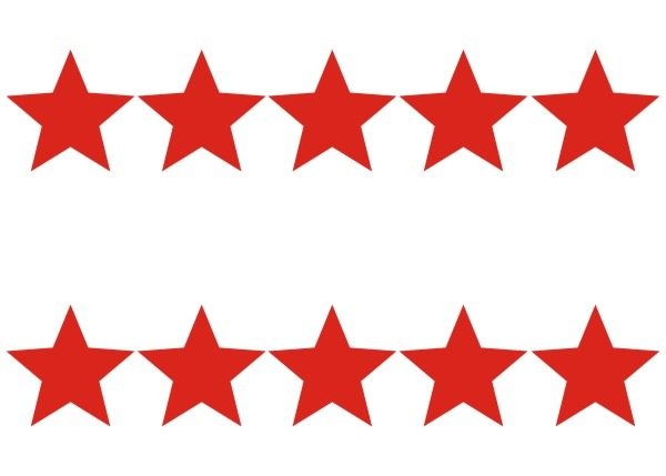 Красные звездочки для вырезания