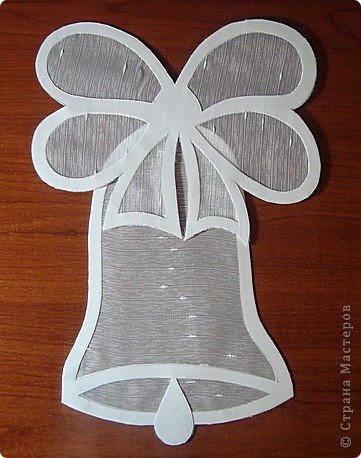 Школьный колокольчик из бумаги