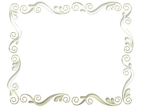 Ажурная рамка на прозрачном фоне