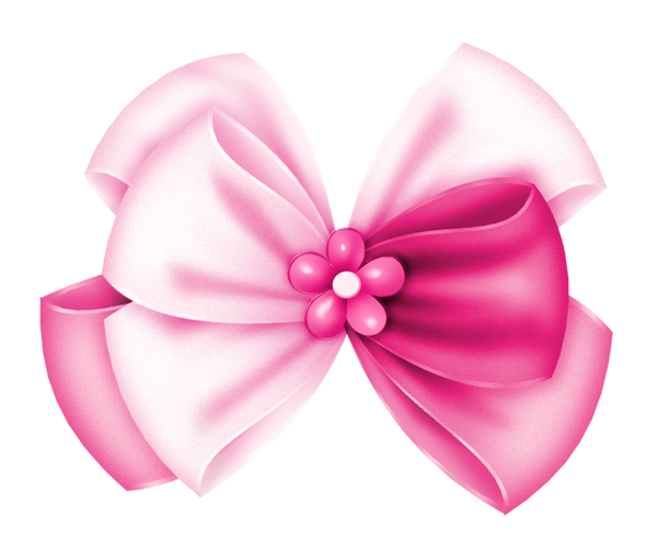 Бантики на прозрачном фоне для детей