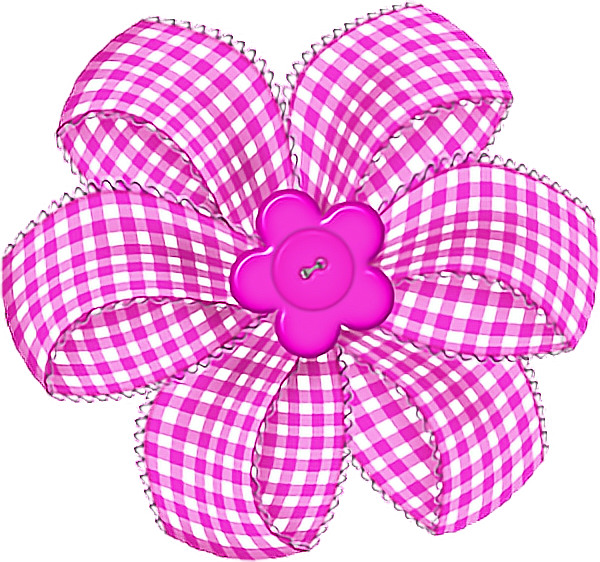 Бантик розовый детский на прозрачном фоне