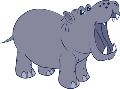 Бегемот рисунок на прозрачном фоне