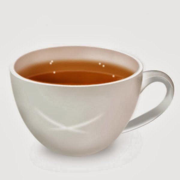 Чай на белом фоне