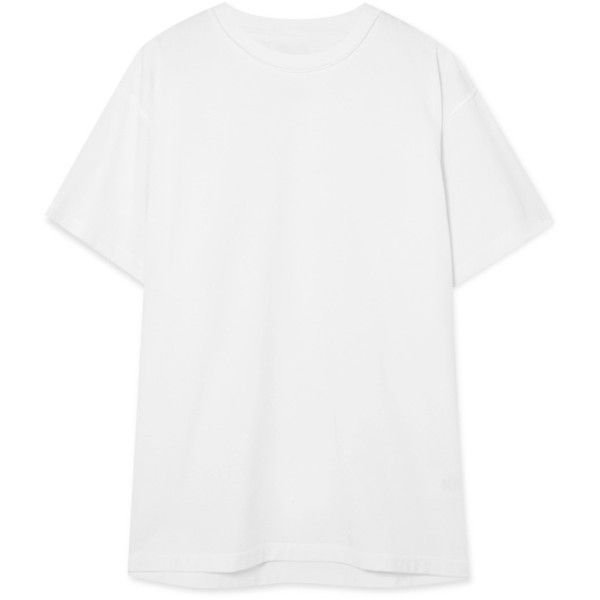 Белая футболка оверсайз на белом фоне