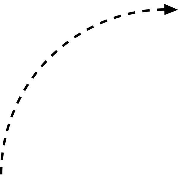 Стрелочка пунктир