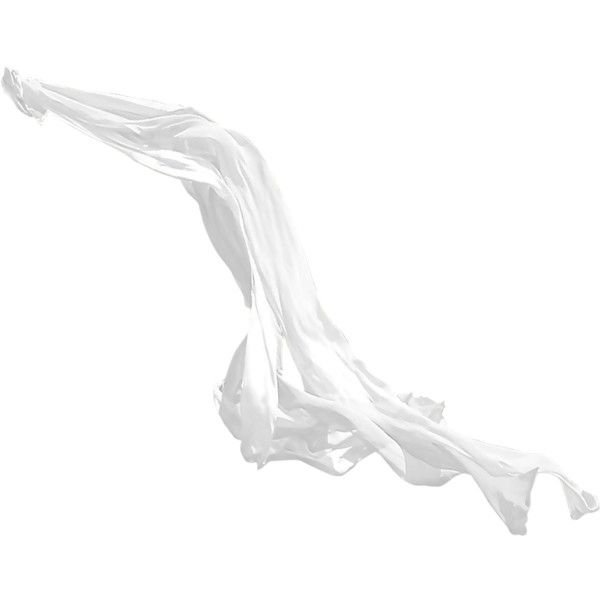 Развивающаяся белая ткань