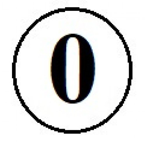 Цифра 0 в круге