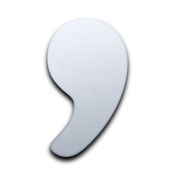 Запятая трафарет