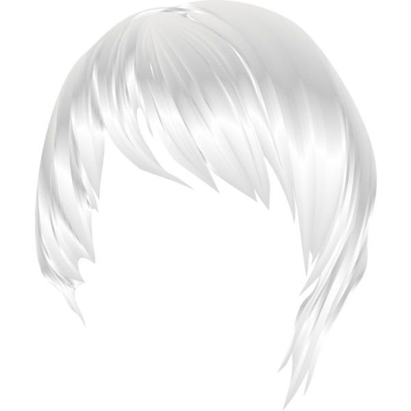 Белые волосы без фона