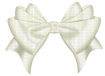 Белый бантик