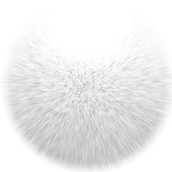 Пушистый шар на прозрачном фоне