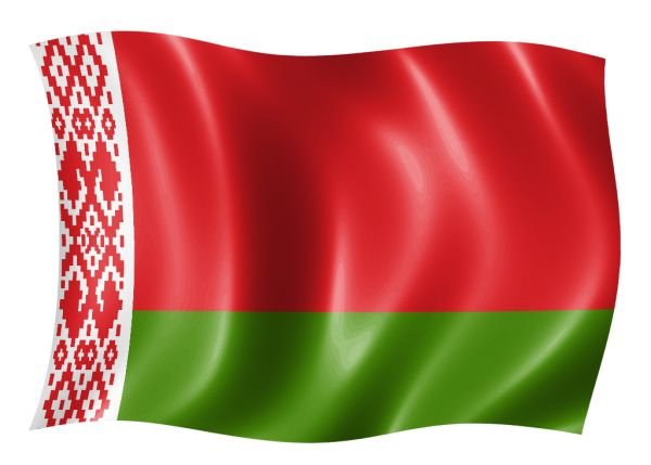 Флаг Беларуси развивающийся