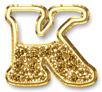 Буквы в золотом цвете
