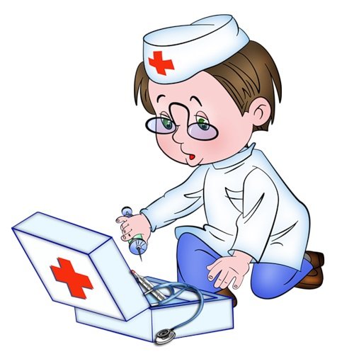 Доктор Пилюлькин из Незнайки на белом фоне