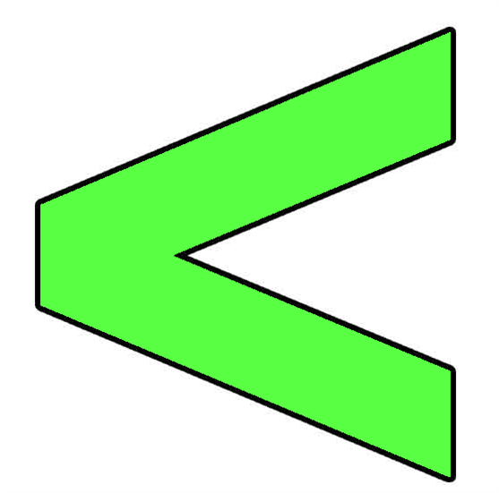 Знак больше и меньше