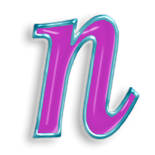 Красивые разноцветные буквы п