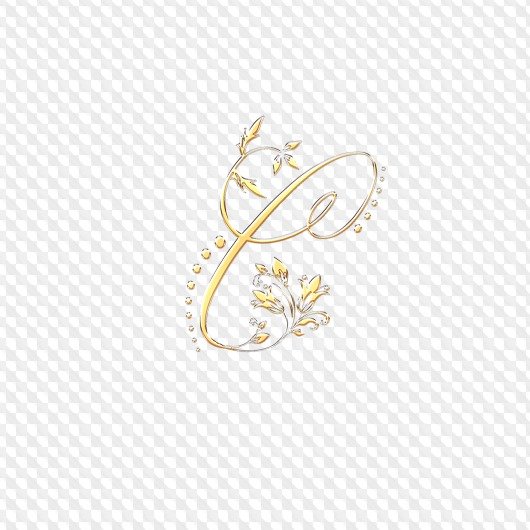 Буквы вензеля на прозрачном фоне