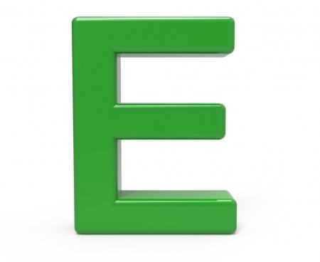 Буква t зеленая