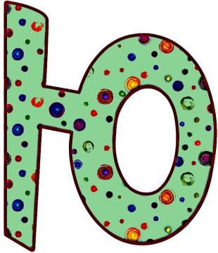 Красивые буквы ю цветные