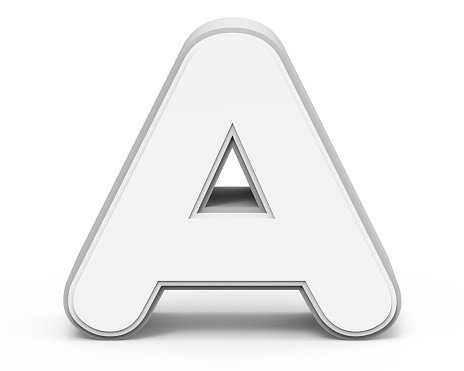 Буквы белые