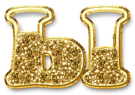 Буквы в золотом цвете