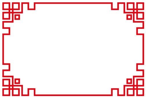 Рамка в бурятском стиле