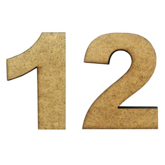 Цифра 12 для печати