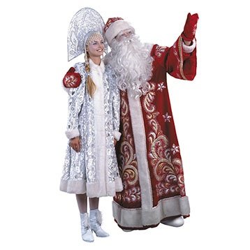 Дед мороз на прозрачном фоне и снегурочка (42 фото)