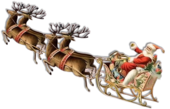 Дед Мороз на санях